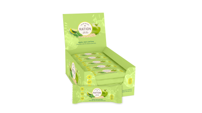 RATION snackbar med æble, mint & lime